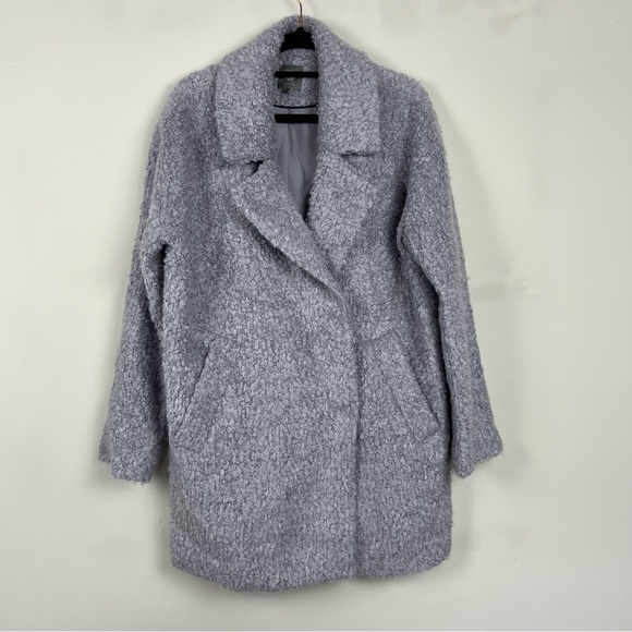 VINCE CAMUTO PURPLE BOUCLE TWO BUTTON COLLARED COAT SIZE SMALL - Picture 9 of 16